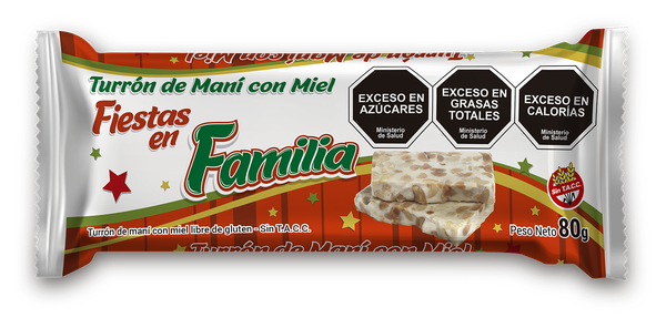 Turrón de Maní con Miel FIESTAS EN FAMILIA